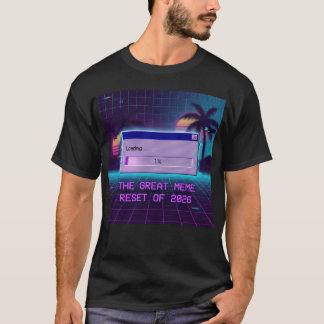 Great Meme Reset 2026 Vaporwave Aesthetic T-Shirt