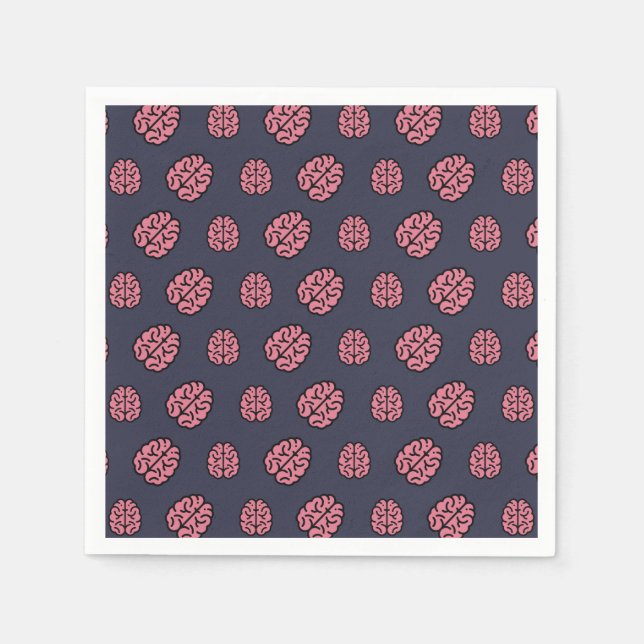Great Minds Brain Pattern Napkins (Front)