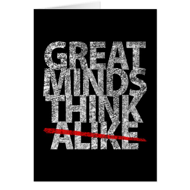 Great Minds Think Card (Front)