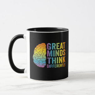Great Minds Think Differently Adhd Neurodivergent Mug