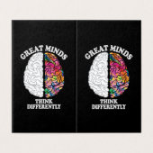 Great Minds Think Differently Funny (Outside Unfolded)