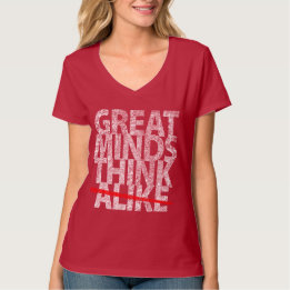 Great Minds Think Women's Vee T-Shirt