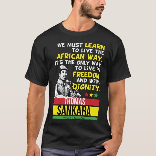 Great Model Thomas Africanist Sankara Gifts Movie  T_Shirt