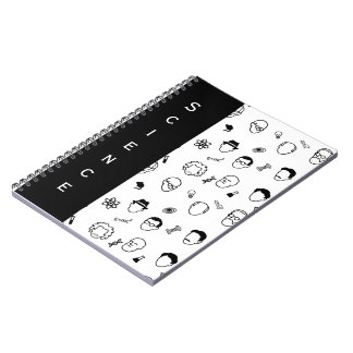 Great Modern Minds Line Art, Text - Editable Notebook
