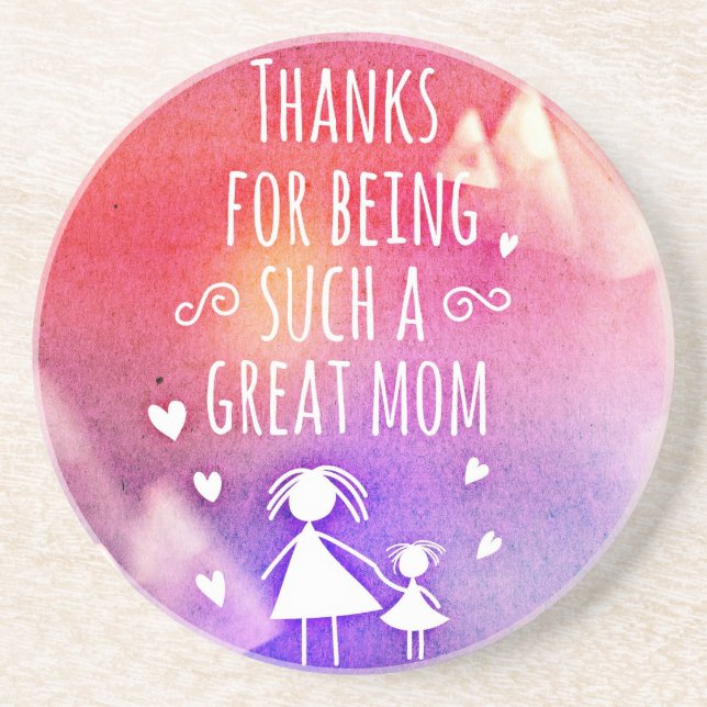 great mom drink coaster (Front)