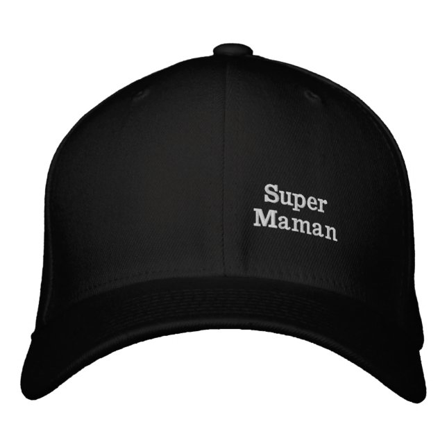 Great Mom Embroidered Baseball Cap (Front)