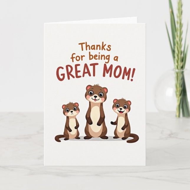 Great Mom Illustration Card (Front)