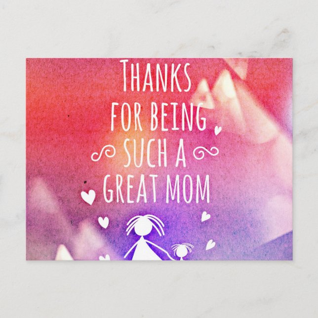 great mom postcard (Front)