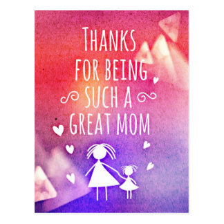 great mom postcard