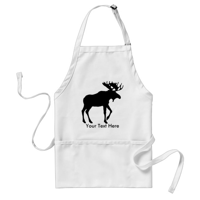 Great Moose Design Apron to Customize (Front)