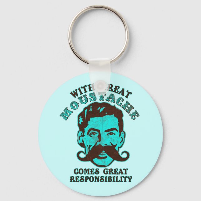 Great Moustache Keychain (Front)