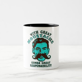 Great Moustache Two-tone Coffee Mug by jamierushad at Zazzle