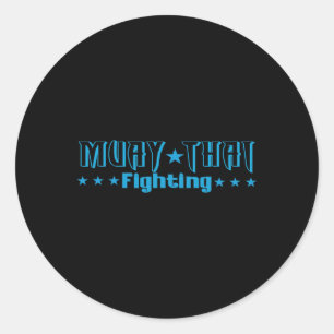 Great Muay Thai Gift Kickboxing Martial Artist Tha Classic Round Sticker