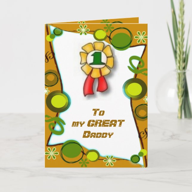 Great N.1 Father's Day Card (Front)