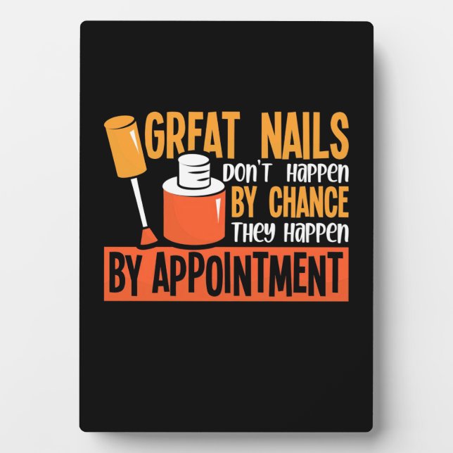 Great Nails By Chance By Appointment Plaque (Front)