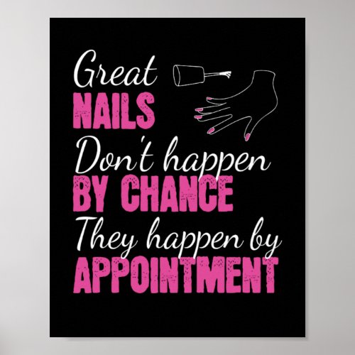 Great Nails Fingernail Manicure Poster