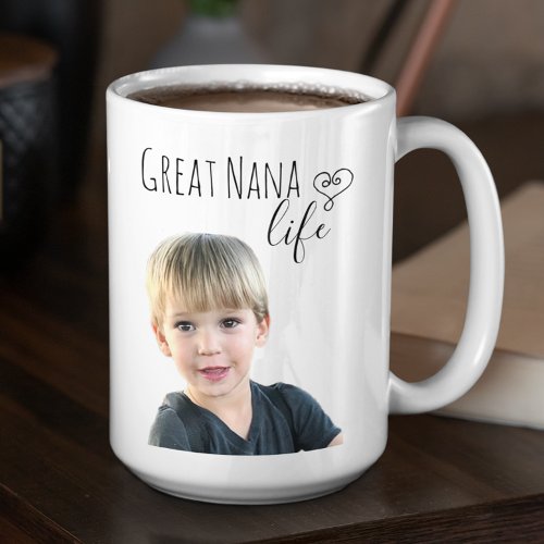 Great Nana Life Customize Photo Coffee Mug