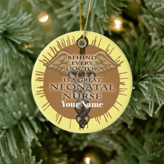Great Neonatal Nurse Ceramic Ornament (Tree)