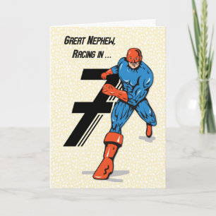 Great Nephew 7th Birthday Superhero Card
