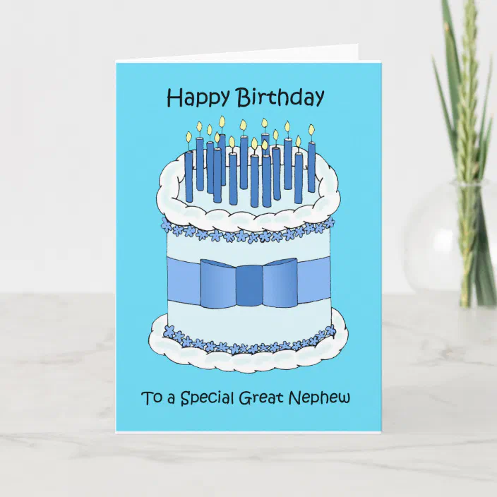 Happy Birthday Great Nephew Great Nephew Happy Birthday Card | Zazzle.com
