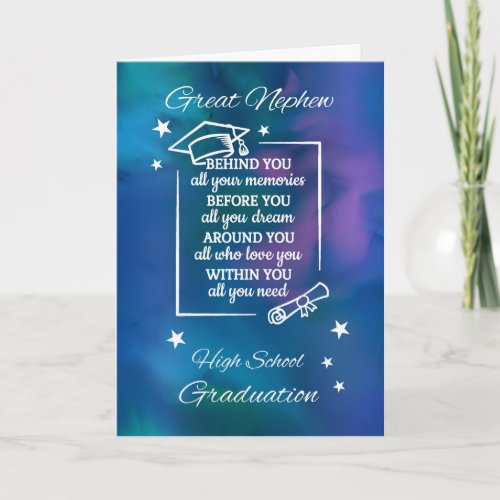 Great Nephew High School Graduation Quote