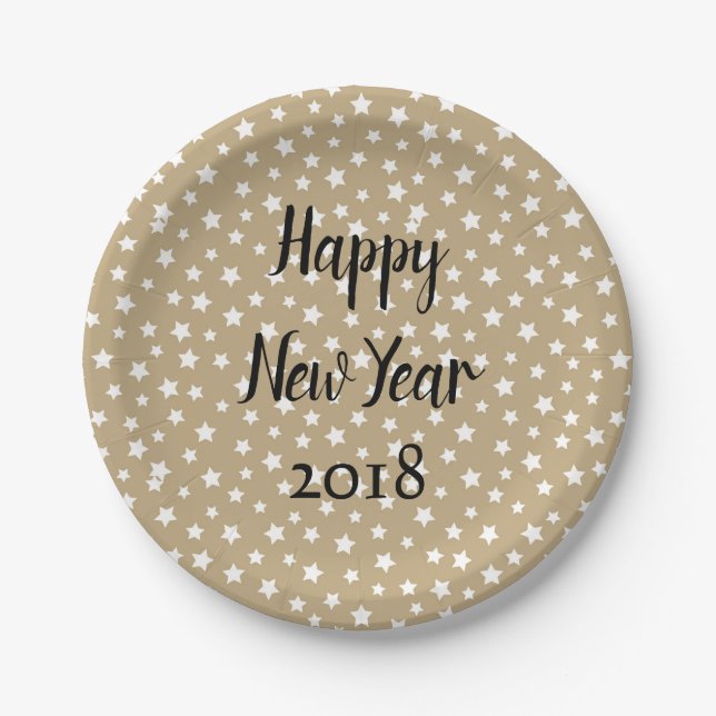 Great New Year Party Paper Plates (Front)