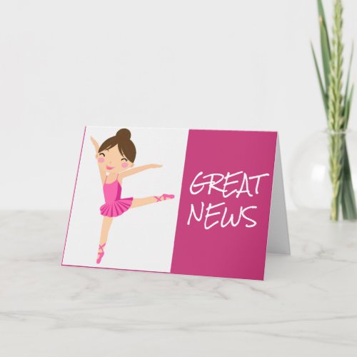 GREAT NEWS CONGRATULATIONS CARD