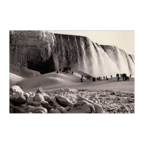 Great Niagara Falls Freeze 1883 Acrylic Print