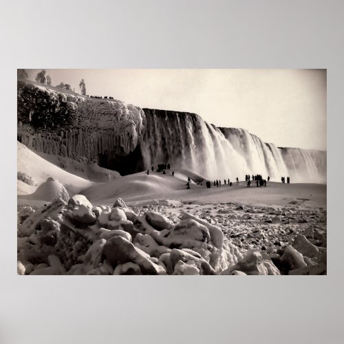 Great Niagara Falls Freeze 1883 Poster