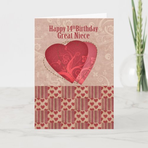 Great Niece 14th Birthday With Country Style Card