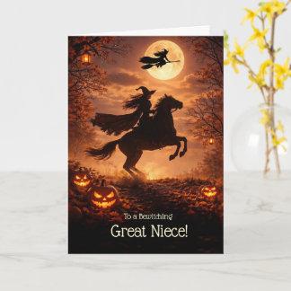Great Niece Halloween or Grandniece Halloween Card
