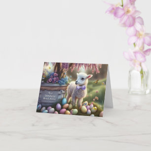 Great Niece Happy Easter Cute Animals and Eggs Card