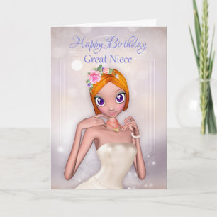 Great Niece With Fantasy Female Card