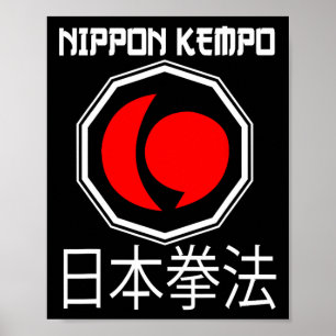 Great Nippon Kempo Design Japan Shorinji Karate Poster