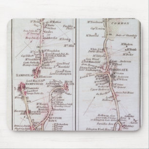 Great North Road out of London, 1st July 1790 Mouse Pad