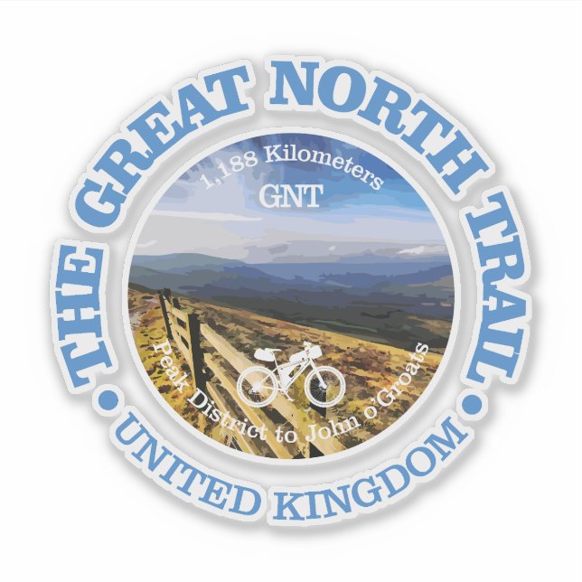 Great North Trail (cycling c) Sticker (Front)