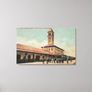 Great Northern Railroad Depot Canvas Print