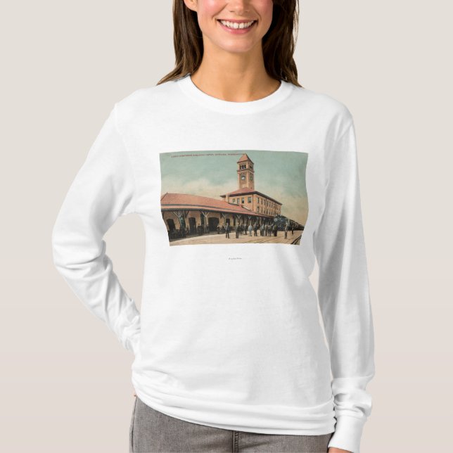 Great Northern Railroad Depot T-Shirt (Front)