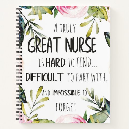 Great Nurse Appreciation Thank you Leaving Gift No Notebook