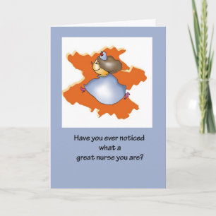 Great Nurse on Nurses Day Letterpress Thank You Card