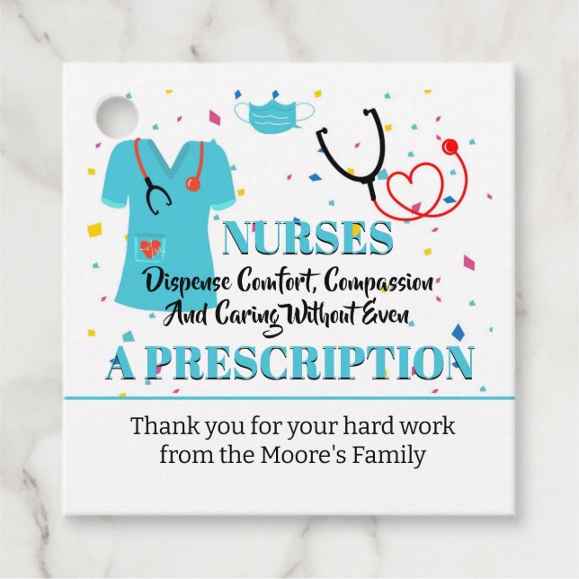 great Nurses like you appreciation tag (Front)