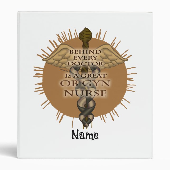 Great OBGyn Nurse 3 Ring Binder (Front)