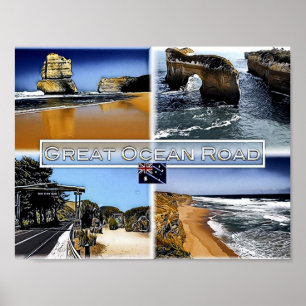Great Ocean Road - Australia - Mosaic - Poster
