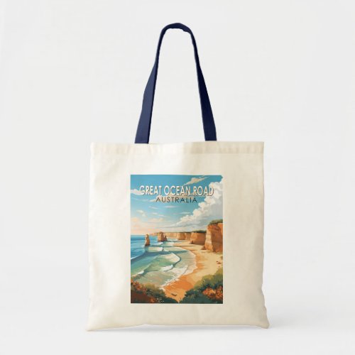 Great Ocean Road Australia Travel Art Vintage Tote Bag