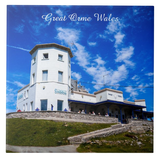 Great Orme Wales. Ceramic Tile (Front)