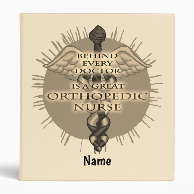 Great Orthopedic Nurse 3 Ring Binder (Front)
