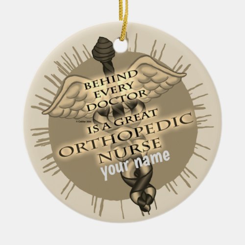 Great Orthopedic Nurse custom name ornament
