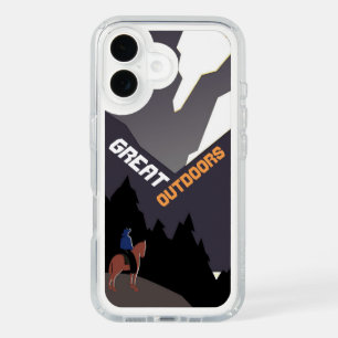 Great Outdoors Retro Montana Travel Advert iPhone 16 Case