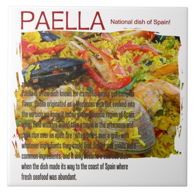 Great Paella Ceramic Tile! Ceramic Tile (Front)