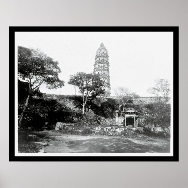 Great Pagoda in Soochow, China 1898 Poster (Front)